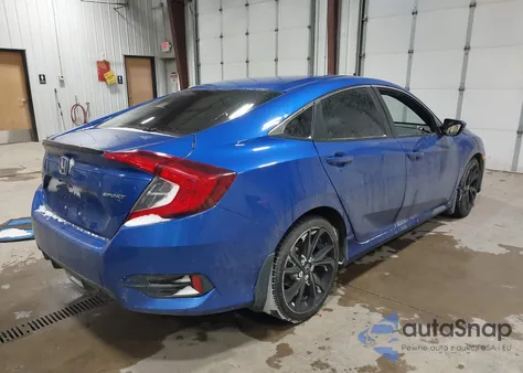2020 Honda Civic Sport z USA, uszkodzony, nr VIN 19XFC2F89LE010337